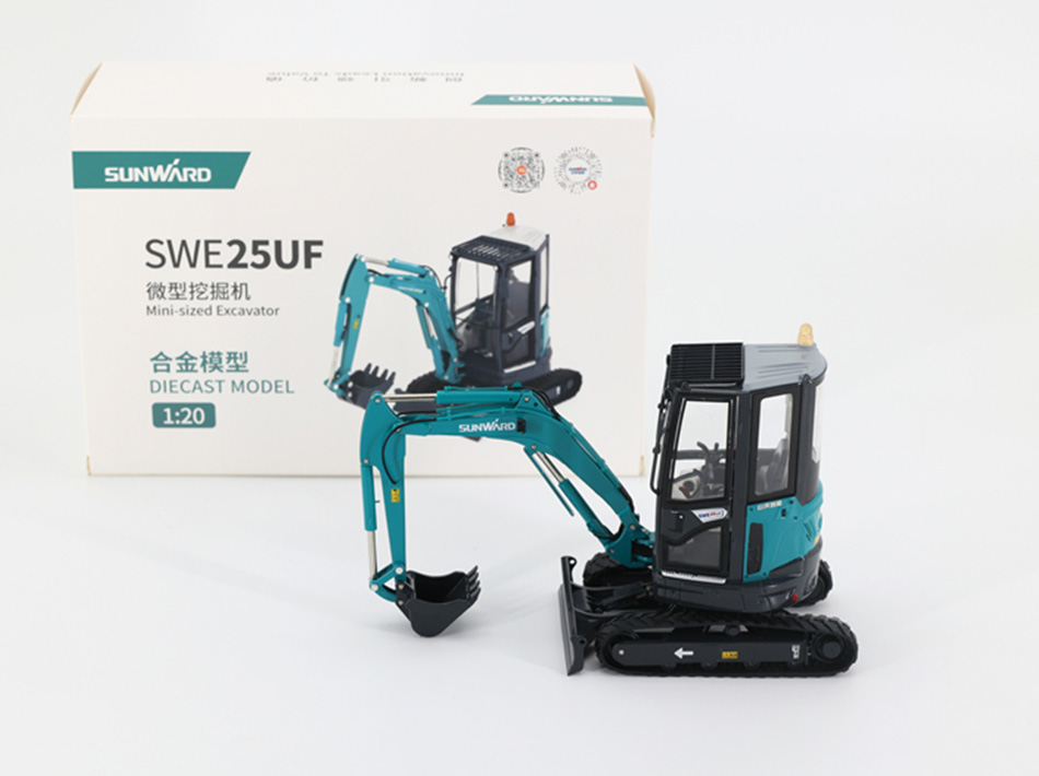 새롭게 업그레이드된 1:20 오리지널 SUNWARD SWE25UF 마이크로 굴착 합금 모델